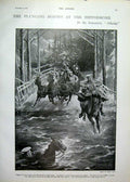 Original Old Antique Print est Peer 1900 Earl Perth Portrait 20th