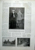 Original Old Antique Print Duke Duchess Manchester 1900 Portrait 20th