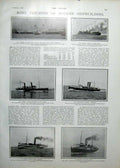 Original Old Antique Print King Portugal & Friendship With England 1900 20th