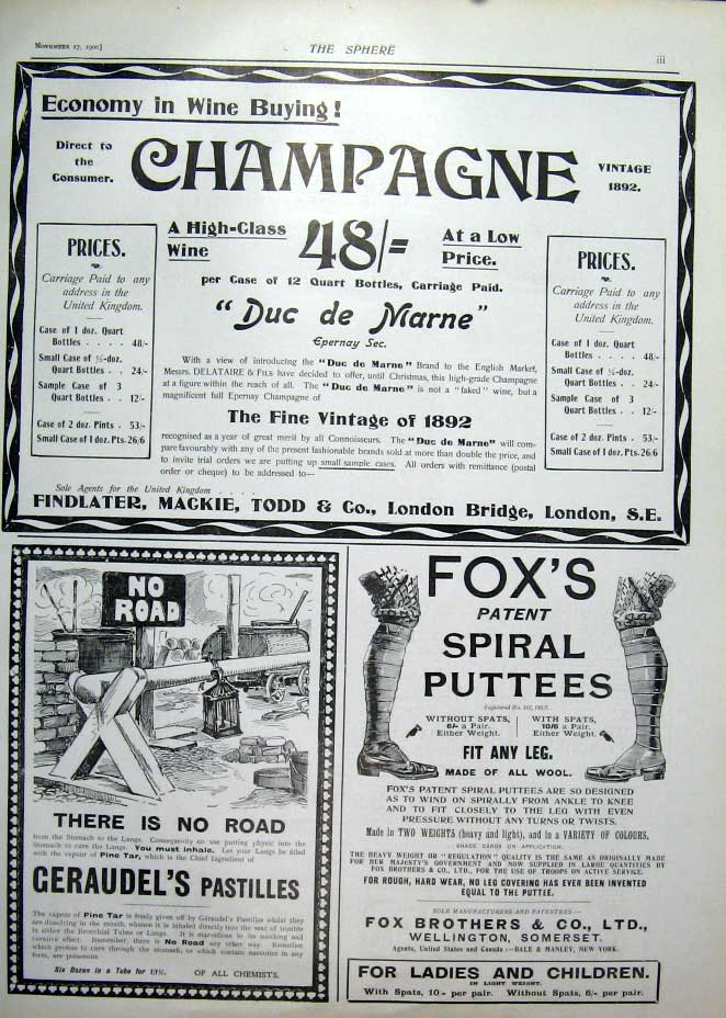 Old Antique Print Champagne @ 48/- Case Party Is On Me At These Prices !!