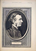 Original Old Antique Print Portrait Vaughn Prince Hohenlohe-Schellingsfust 1874