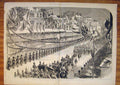 Old Antique Print London Reception Duke Duchess Edinburgh Oxford Street