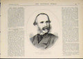 Original Old Antique Print Portrait Lord George Manners
