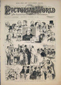 Original Old Antique Print Sketches Meeting Lambeth Baths Food Supply 1874 19th
