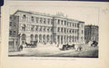 Original Old Antique Print Government Offices Whitehall London 1874 Victorian