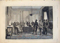 Old Antique Print Mayor Rouen Emperor Germany Moonlight Night Moon 1874 19th