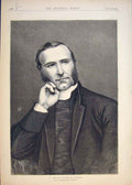Old Antique Print Portrait Temple Bishop Exeter Parrot Phrases Lady Bird