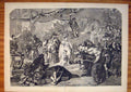 Original Old Antique Print Triumphal Entry Karl Piloty Fine Art 1874 Victorian