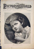 Original Old Antique Print Autumn Edwards Portrait Lady Hat Wheat Fine Art 1874