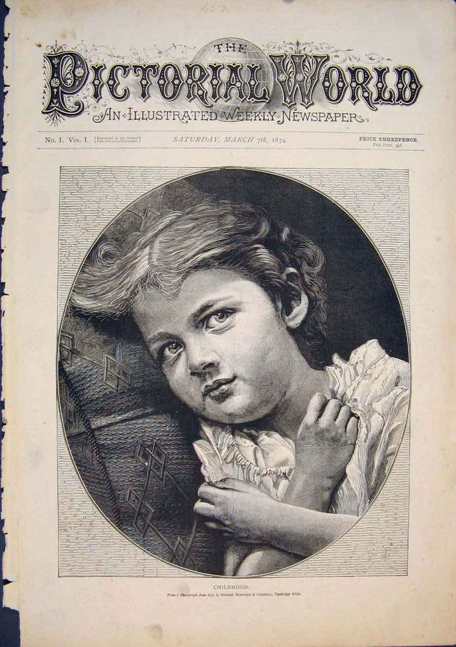 Original Old Antique Print Autumn Edwards Portrait Lady Hat Wheat Fine Art 1874