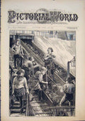Original Old Antique Print Joyous Consecration Boeker 1874 19th
