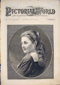 Original Old Antique Print Portrait La Belle Americaine American Lady Fine Art