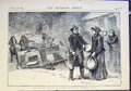 Original Old Antique Print Yankee Pedlar Vermont United States 1875 Victorian