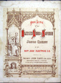 Original Old Antique Print Frontispeice Life Jesus Christ 1863 19th