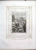 Original Old Antique Print The Blind Receiving Light Life Jesus Christ 1863 19th