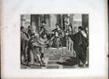 Old Antique Print Elymas The Sorceror Struck Blind Life Jesus Christ 186 19th