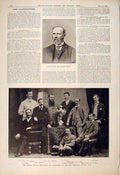 Old Antique Print Portrait Cowan Golf Bombay Rovers Association Football