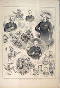 Old Antique Print Horticultural Exhibition Walker Golf Freemasons' Tavern