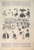 Original Old Antique Print Essex County Athletics Chelmsford Cycling Race 1892