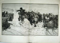 Original Old Antique Print Shrovetide Siberian Cossacks Siberia Shrove 1892
