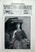 Original Old Antique Print Maude Wynter London Actress 1904 Theatre 20th Century