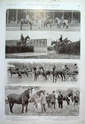 Original Old Antique Print The Cardiff Horse Show 1904 Wales 20th Century