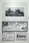 Original Old Antique Print 3000 Mile smobile Tour At Lands 1904