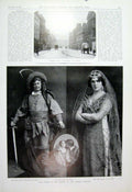 Original Old Antique Print Taming Shrew At Adelphi Theatre 1904 20th Century