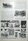Original Old Antique Print 4Cyl Humber Car At 215 Gns 1904