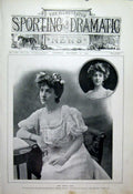 Original Old Antique Print Miss Grace Lane London Actress 1904 Theatre 20th