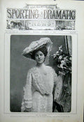 Original Old Antique Print Miss Ada Webster London Actress 1904 Theatre 20th