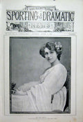 Original Old Antique Print Dora Barton London Actress 1904 Theatre 20th Century
