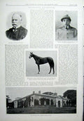 Original Old Antique Print Glorious Goodwood 1904 20th Century