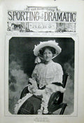 Original Old Antique Print Ruth Vincent London Actress 1904 Theatre 20th Century