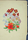 Original Old Antique Print Plant Flower Colour Fine Art C1855 19th