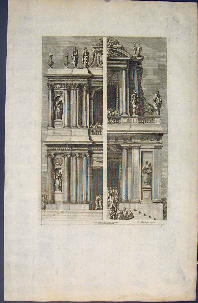 Antique Old Print Mariette C1690 Engraved Plates Engravings Plate 5691660141