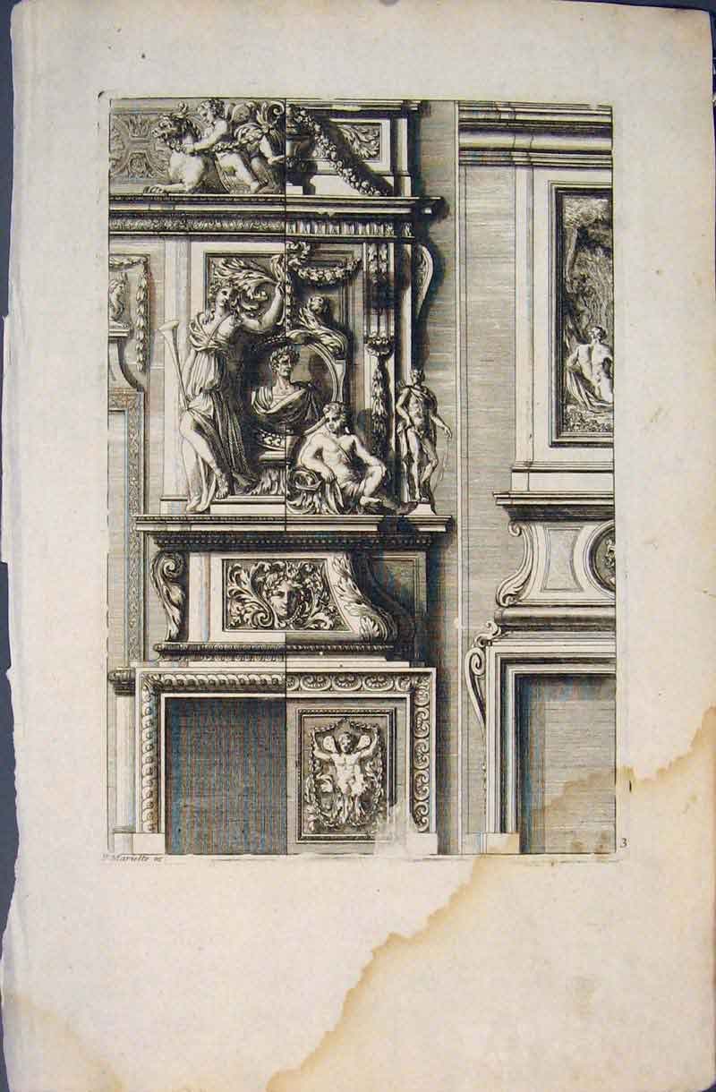 Antique Old Print Mariette C1690 Engraved Plates Engravings Plate 5691660142
