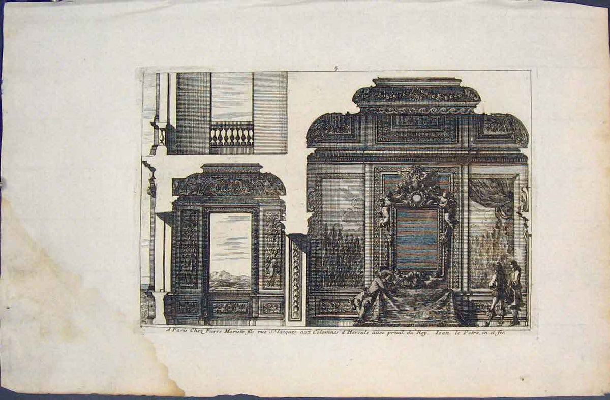 Antique Old Print Mariette C1690 Engraved Plates Engravings Plate 5691660169