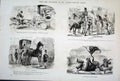 Original Old Antique Print Mr Punch Second Series Life & Character