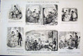 Original Old Antique Print Life & Character By John Leech Mr Punch