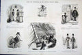 Original Old Antique Print By John Leech Life & Character Mr Punch 1878 19th