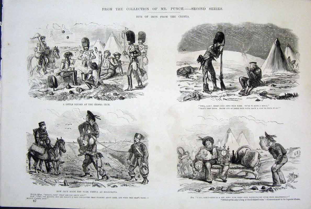 Original Old Antique Print Life & Character John Leech Mr Punch *1 Victorian