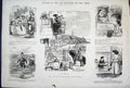 Original Old Antique Print Thrid Series Mr Punch By John Leech C1878 Victorian