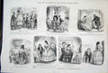 Original Old Antique Print Life & Character Mr Punch By John Leech