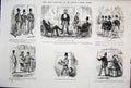 Original Old Antique Print Ref.13 Mr Punch John Leech Life & Character