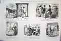 Original Old Antique Print Ref.15 Life & Character Mr Punch John Leech