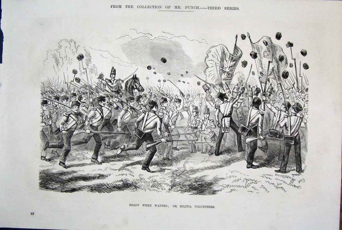 Original Old Antique Print C1878 By John Leech Mr Punch Third Series Victorian