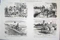 Original Old Antique Print Life & Character By John Leech Mr Punch *4 Ref.2