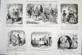 Original Old Antique Print Life & Character Mr Punch Leech