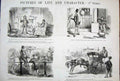 Original Old Antique Print Life & Character By John Leech Mr Punch*13
